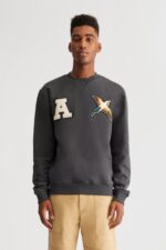 Axel Arigato Faded Black Varsity Bee Bird スウェットシャツ