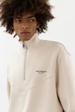 Axel Arigato Focus ハーフジップスウェットシャツ ペールベージュ - 画像 (3)