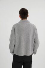 Axel Arigato Team ハーフジップセーター グレーメランジ - 画像 (2)