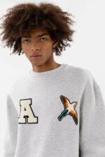 Axel Arigato Varsity Bee Bird スウェットシャツ ライトグレーメランジ - 画像 (3)