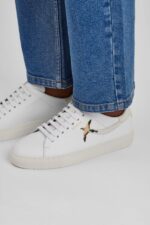 きれいな 90 ストライプ ビー バード アクセル アリガト ホワイト ベージュ - 画像 (4)