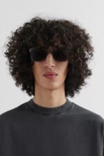 ジェット スクエア サングラス ライトグレー グレー アクセル アリガト - 画像 (4)