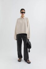 Sunday Polo スウェットシャツ ペール ベージュ アクセル アリガト - 画像 (3)